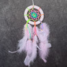 Attrape-rêves rose 7cm – Création artisanale Les Créas de Mallo