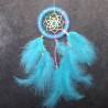 Attrape-rêves bleu 7cm – Création artisanale Les Créas de Mallo