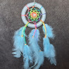 Attrape-rêves bleu ciel 7cm - Création artisanale Les Créas de Mallo