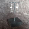 Boucles d'Oreilles Howlite du Brésil et Rennes