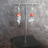Boucles d'oreilles Cornaline et Fée 19ème Siècle