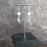 Boucles d'Oreilles Pierre de Lune et Fée sur la Lune