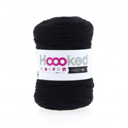RibbonXL Black Night 250g - Fil Noir pour Tricot XXL