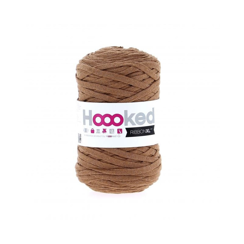 Fil Ribbon XL - Caramel Brown – Bobine 250g - Hoooked