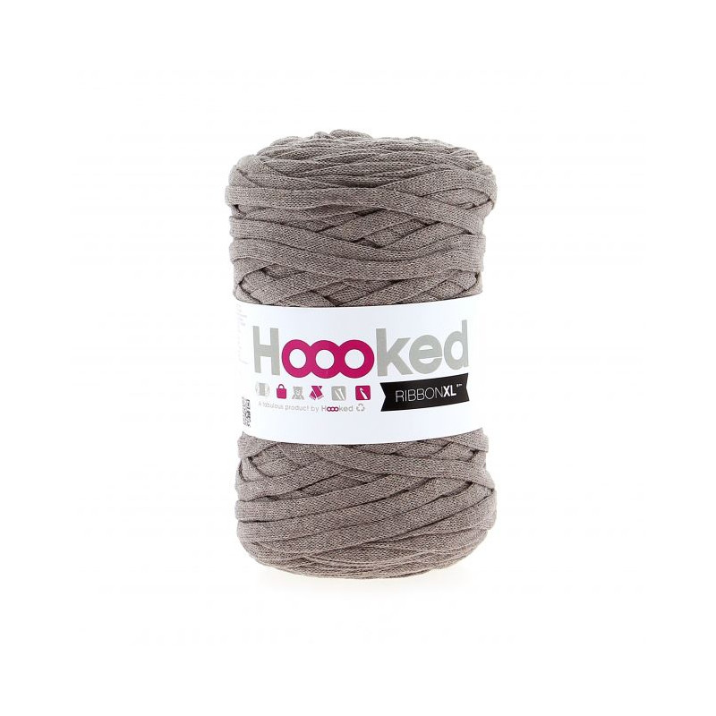Fil RibbonXL - Earth Taupe - Bobine 250g - Hoooked