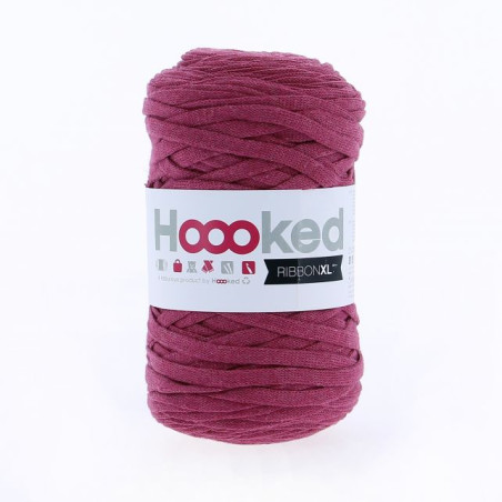 Fil RibbonXL - Crazy Plum - Bobine 250g - Hoooked