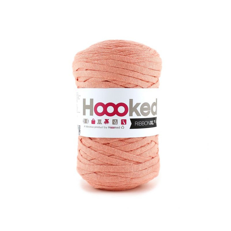 Fil Ribbon XL - Iced Apricot - Bobine 250g - Hoooked