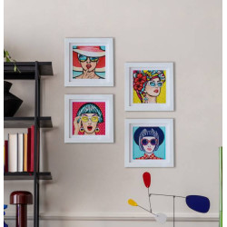 Kit Broderie Diamant Mini Dotz - Modern Women - 4 Motifs à Broder