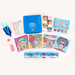 Kit Broderie Diamant Mini Dotz - Modern Women - 4 Motifs à Broder