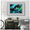 Kit Broderie Diamant Neon Noir – Dragon Eye – Œil de Dragon en Strass Fluorescents