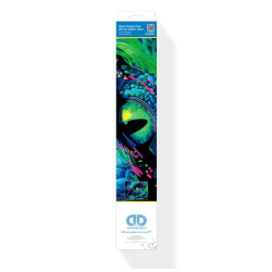 Kit Broderie Diamant Neon Noir – Dragon Eye – Œil de Dragon en Strass Fluorescents