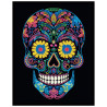 Broderie Diamant - Néon Noir - Sugar Skull
