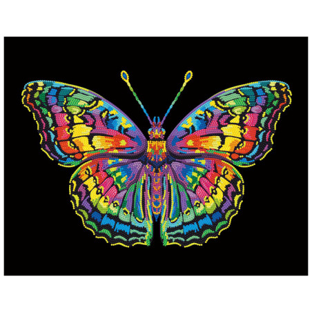 Broderie Diamant - Néon Noir - Butterfly
