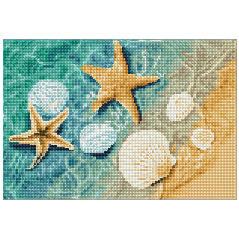 Broderie diamant - Kit DIAMOND DOTZ® Carré - Crystal Shore
