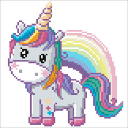Coffret Broderie Diamant enfant - Dotzies Licorne Arc-en-ciel