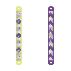 Kit Broderie Diamant Enfant – 2 Bracelets Motifs Printemps