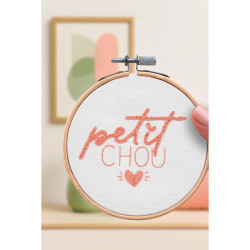 Kit broderie Petit Chou DIY - Cadeau fait main fabriqué en France