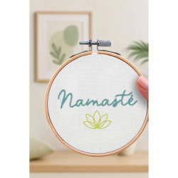 Kit broderie Namasté DIY - Décoration zen fabriquée en France
