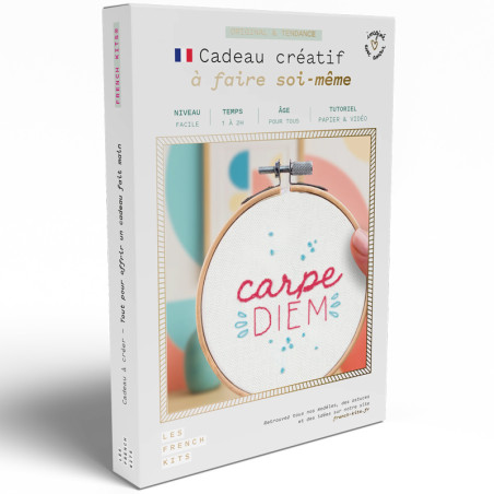 kit broderie Carpe Diem DIY complet