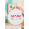 Kit broderie Carpe Diem DIY - Décoration positive fabriquée en France