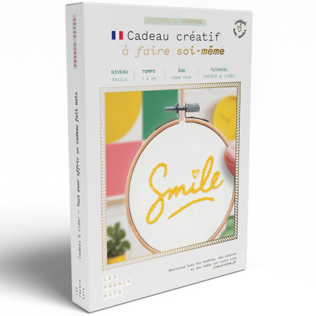 kit broderie Smile DIY complet