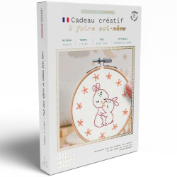 kit broderie lapins câlins DIY complet