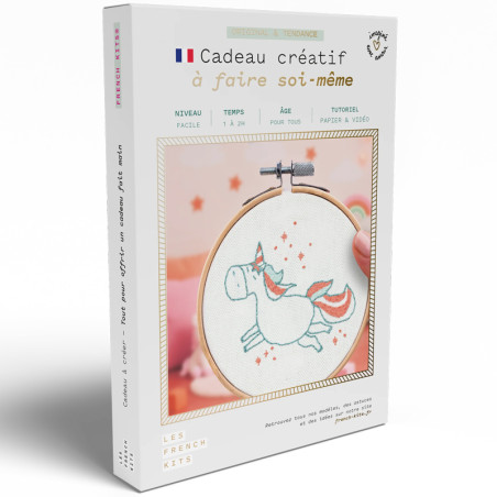 kit broderie licorne DIY complet