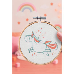 Kit broderie Licorne DIY - Décoration magique enfant