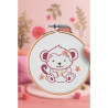 Kit broderie Bébé Singe DIY - Décoration enfant joyeuse