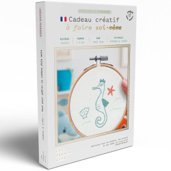 kit broderie hippocampe DIY complet