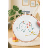Kit broderie Éléphant DIY - Décoration douce enfant