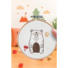 Kit broderie Ours DIY - Décoration douce enfant