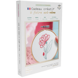 kit broderie jolie fleur DIY complet