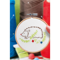 Kit broderie Hérisson DIY - Nature & Douceur
