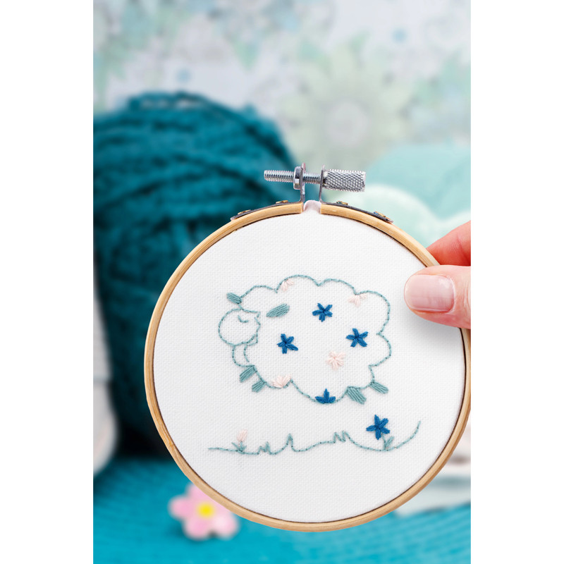 Kit broderie Joyeux Mouton DIY – Nature & Douceur