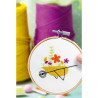Kit broderie Brouette Végétale DIY - Nature & Douceur