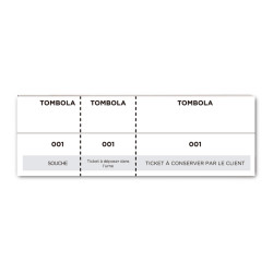 Bloc tombola Liderpapel 100 feuilles tickets numérotés détachables