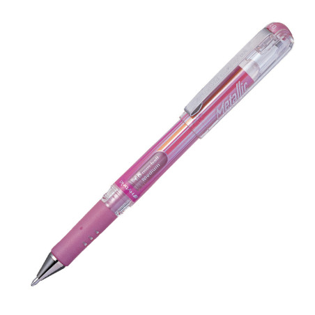 Stylo Pentel metallic rose gel métallisé écriture créative