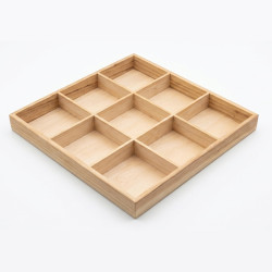 Casier en bois 9 cases 30x30 cm à personnaliser pour loisirs créatifs