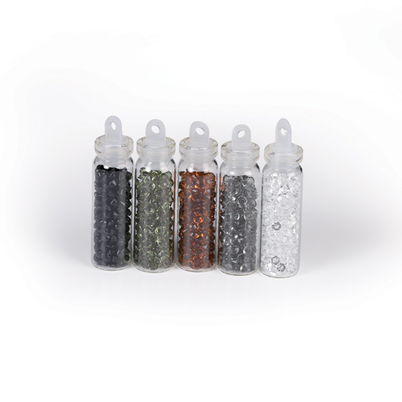 Lot de 5 flacons de micro-billes Diamants coloris classique Graine Créative
