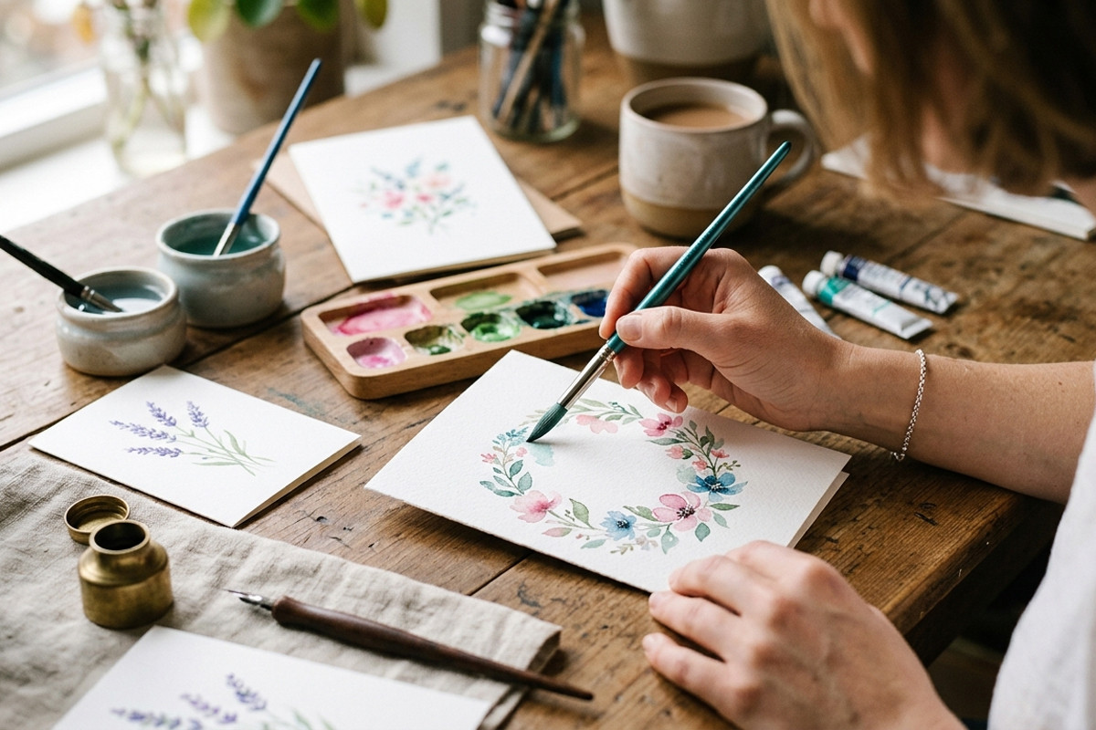 Comment peindre des cartes à l’aquarelle ? Le guide complet pour débutants