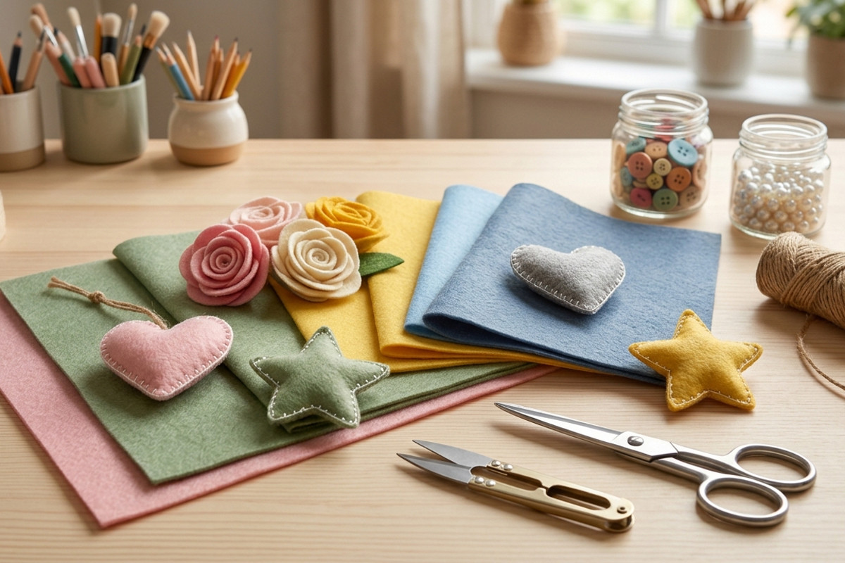 Créer des objets déco en feutrine : 20 idées faciles et créatives