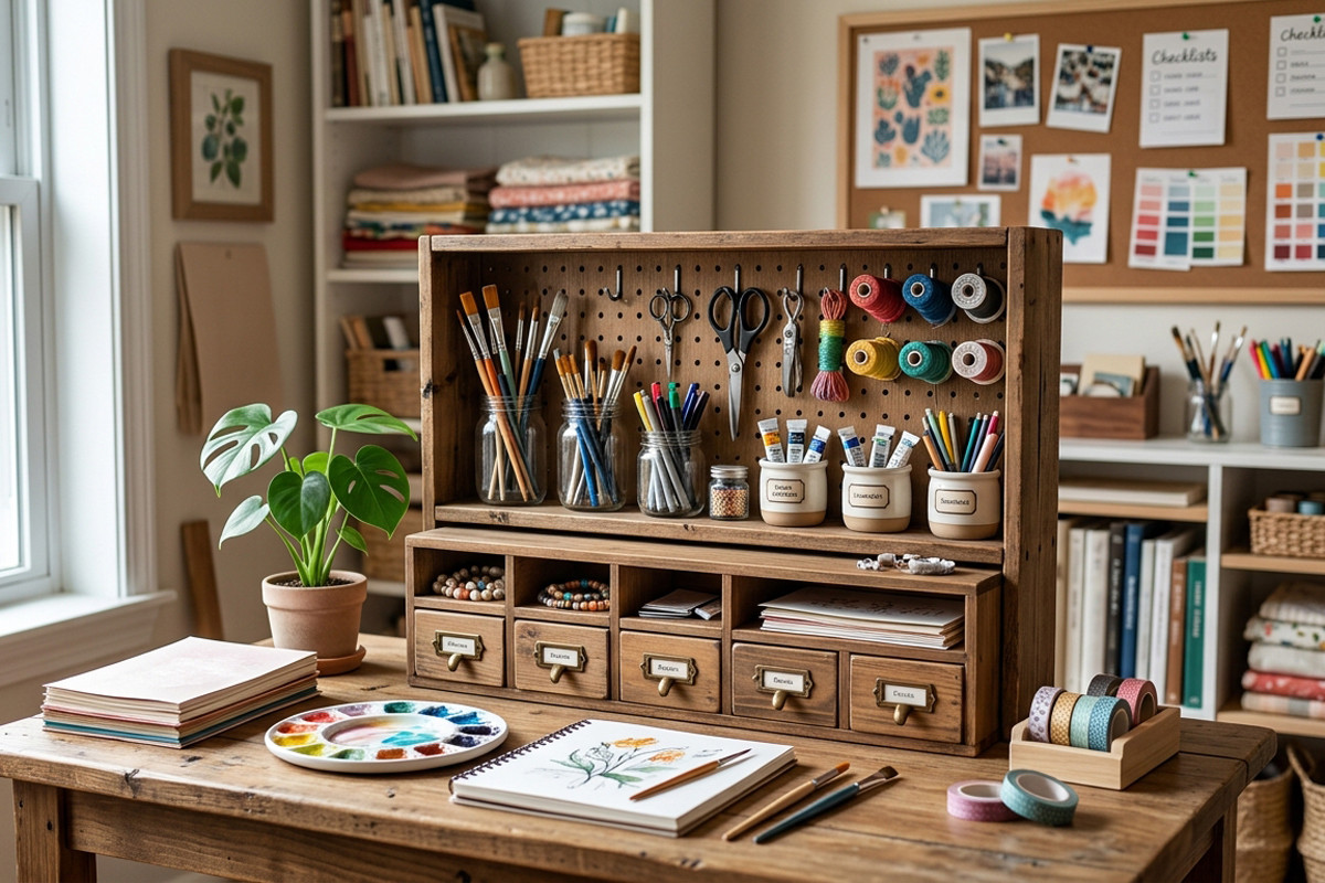Comment organiser et sublimer son espace créatif : idées de rangement, avant/après et checklists