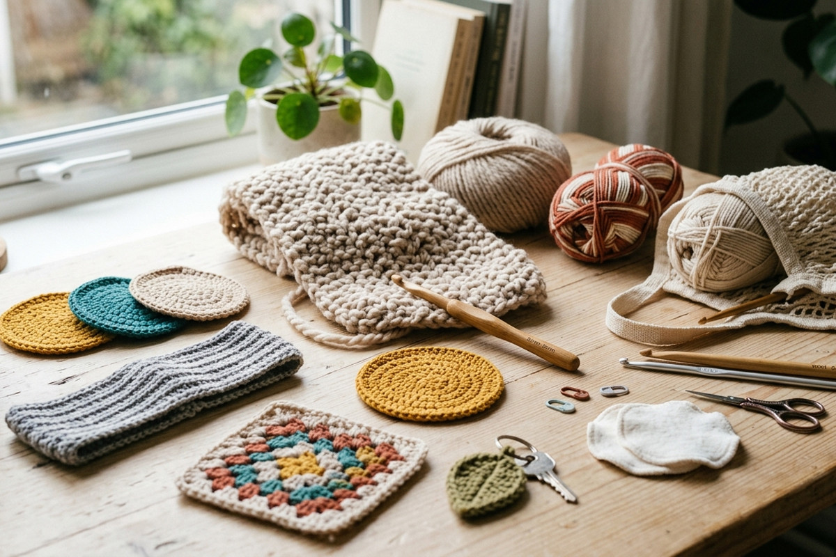 Projets faciles au crochet pour débutants : 15 idées simples pour se lancer