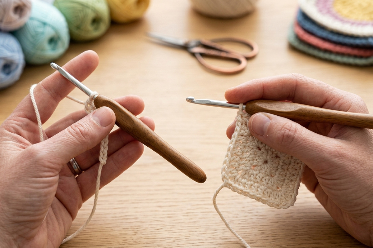 Quelle est la bonne façon de tenir le crochet ?