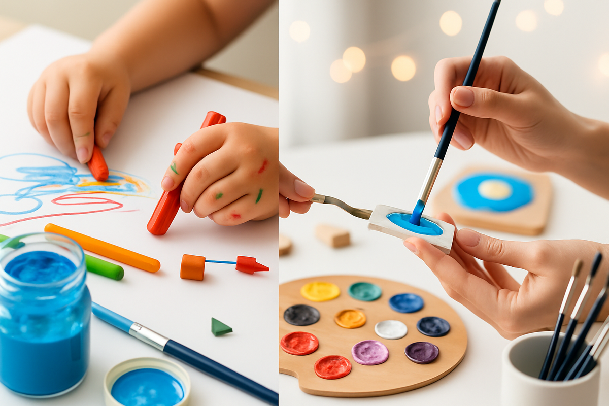 Matériel créatif : Pourquoi celui des enfants n'est pas (juste) une version miniature de celui des adultes ?