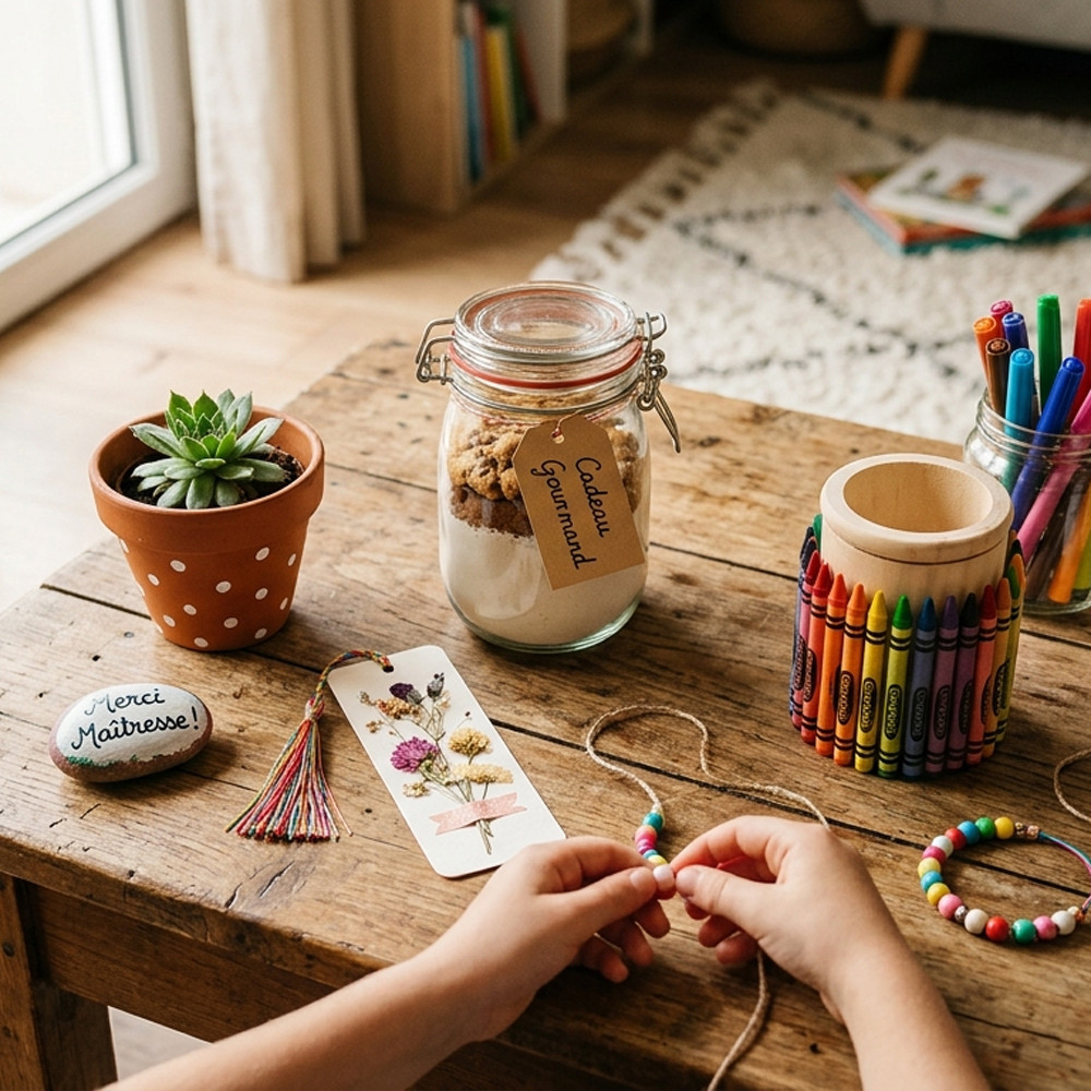 20 idées de cadeaux DIY pour maîtresse et maître à réaliser avec les enfants