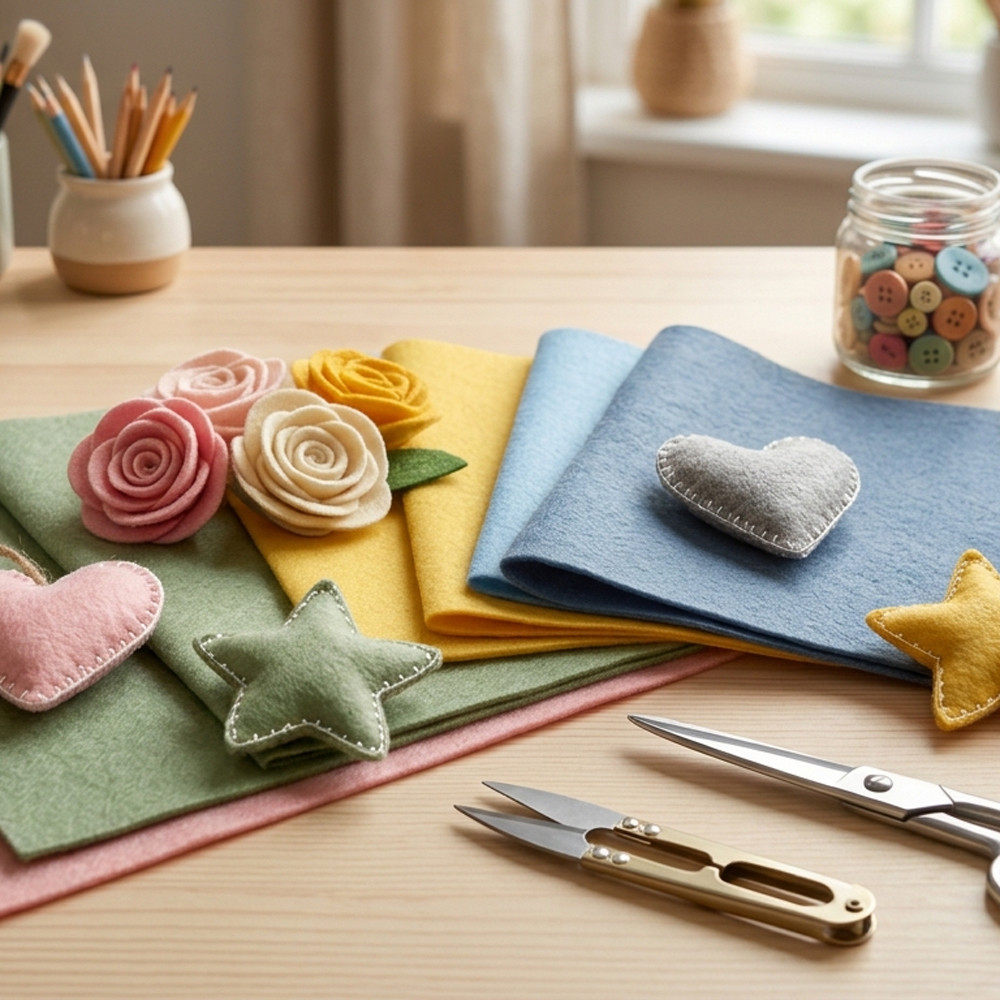 Créer des objets déco en feutrine : 20 idées faciles et créatives