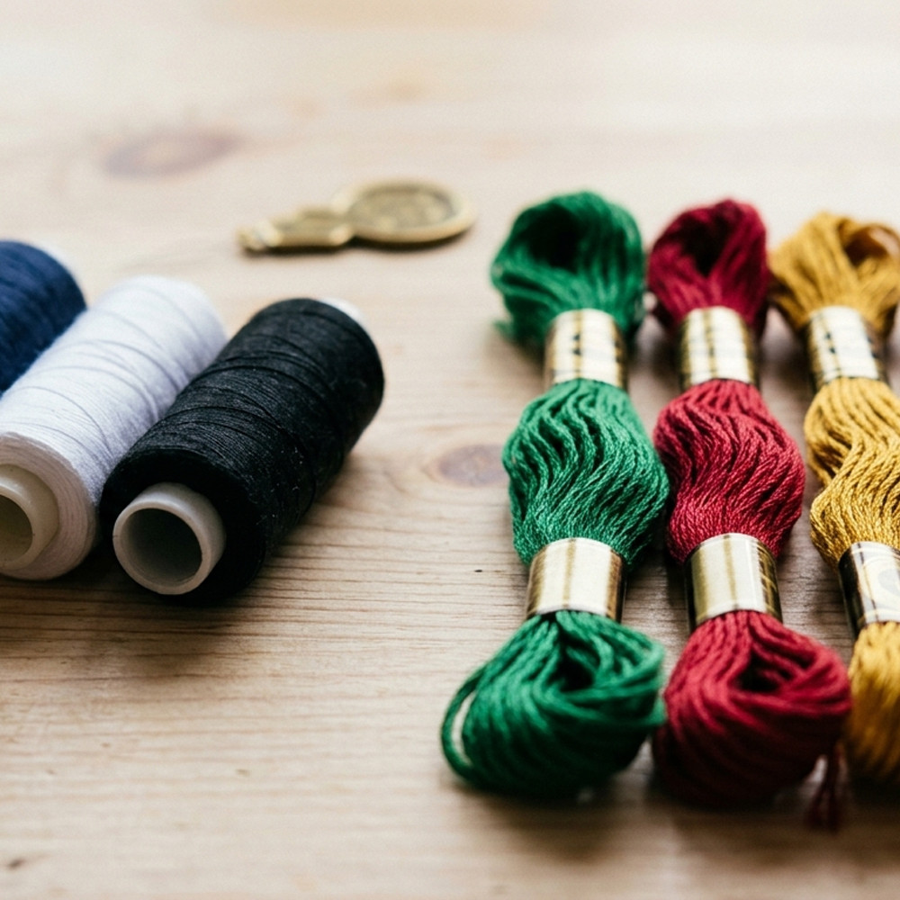 Quelle est la différence entre fil à coudre et fil à broder ?