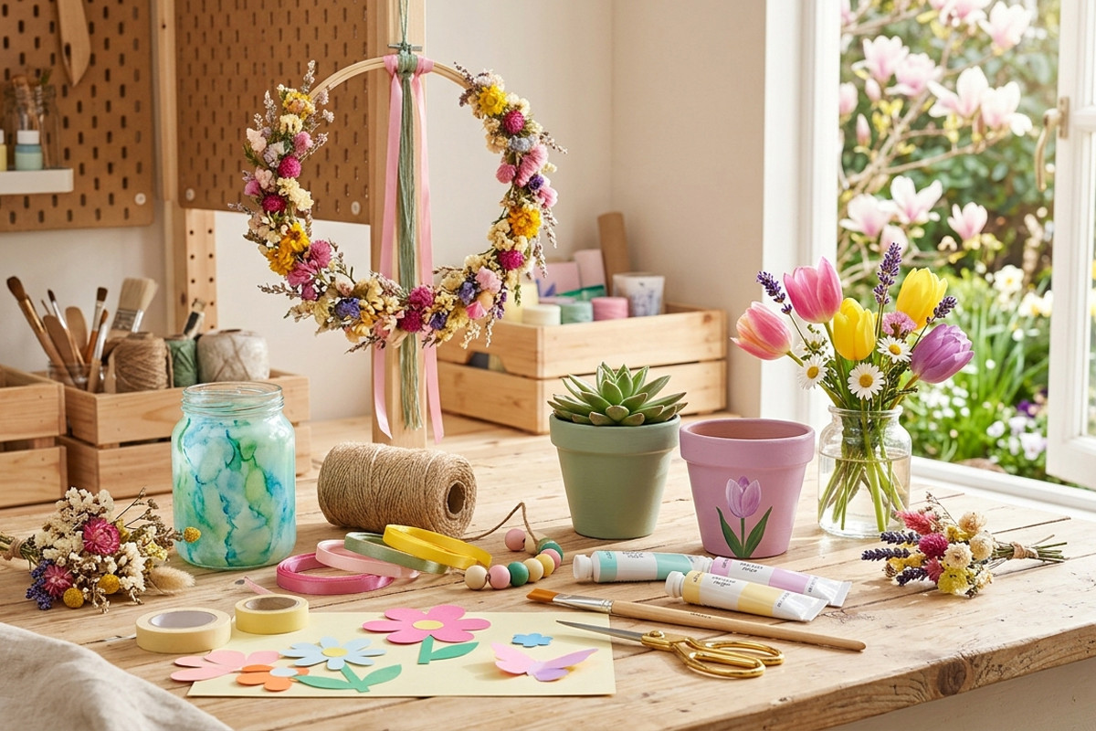 DIY printemps coloré : 15 idées créatives faciles pour égayer votre intérieur